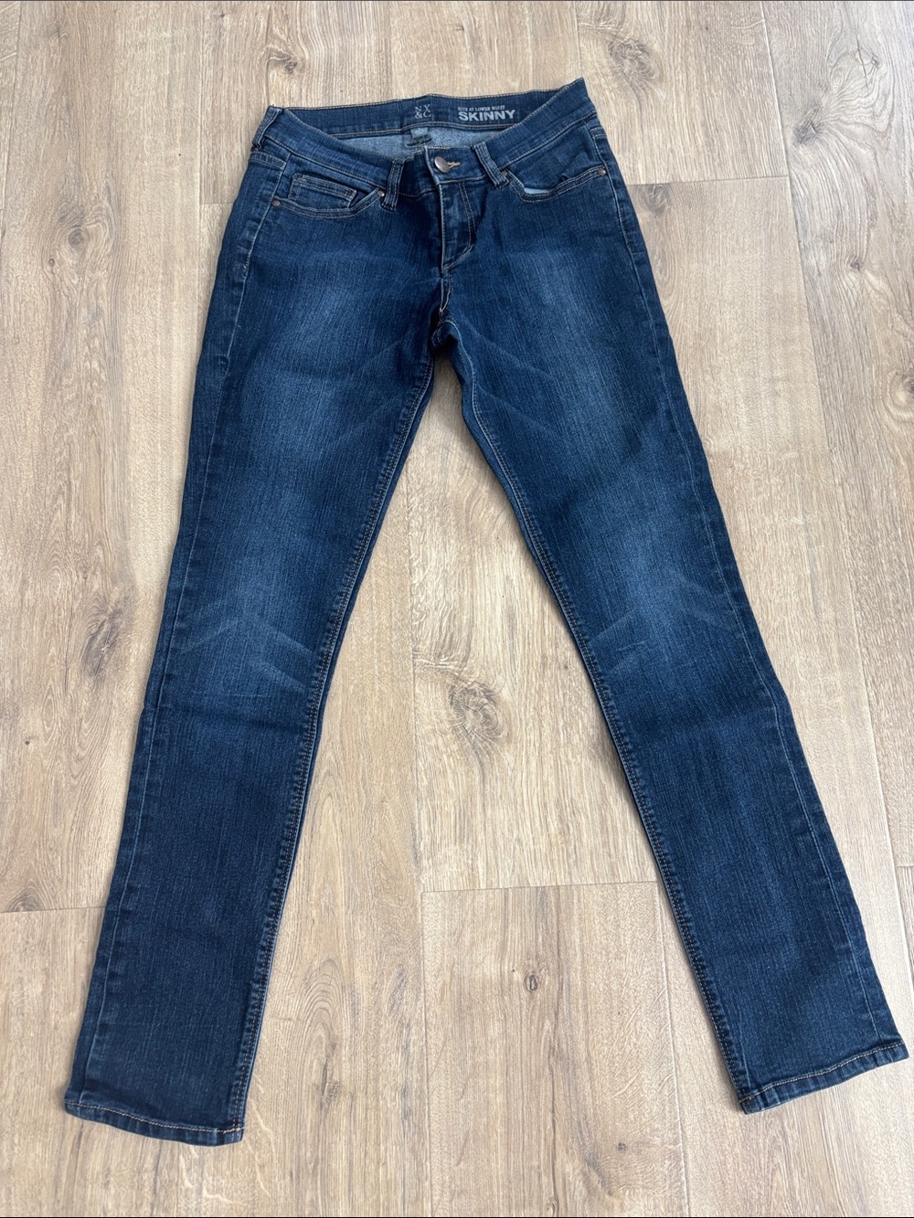 New York & Company Dark Indigo Skinny Jeans